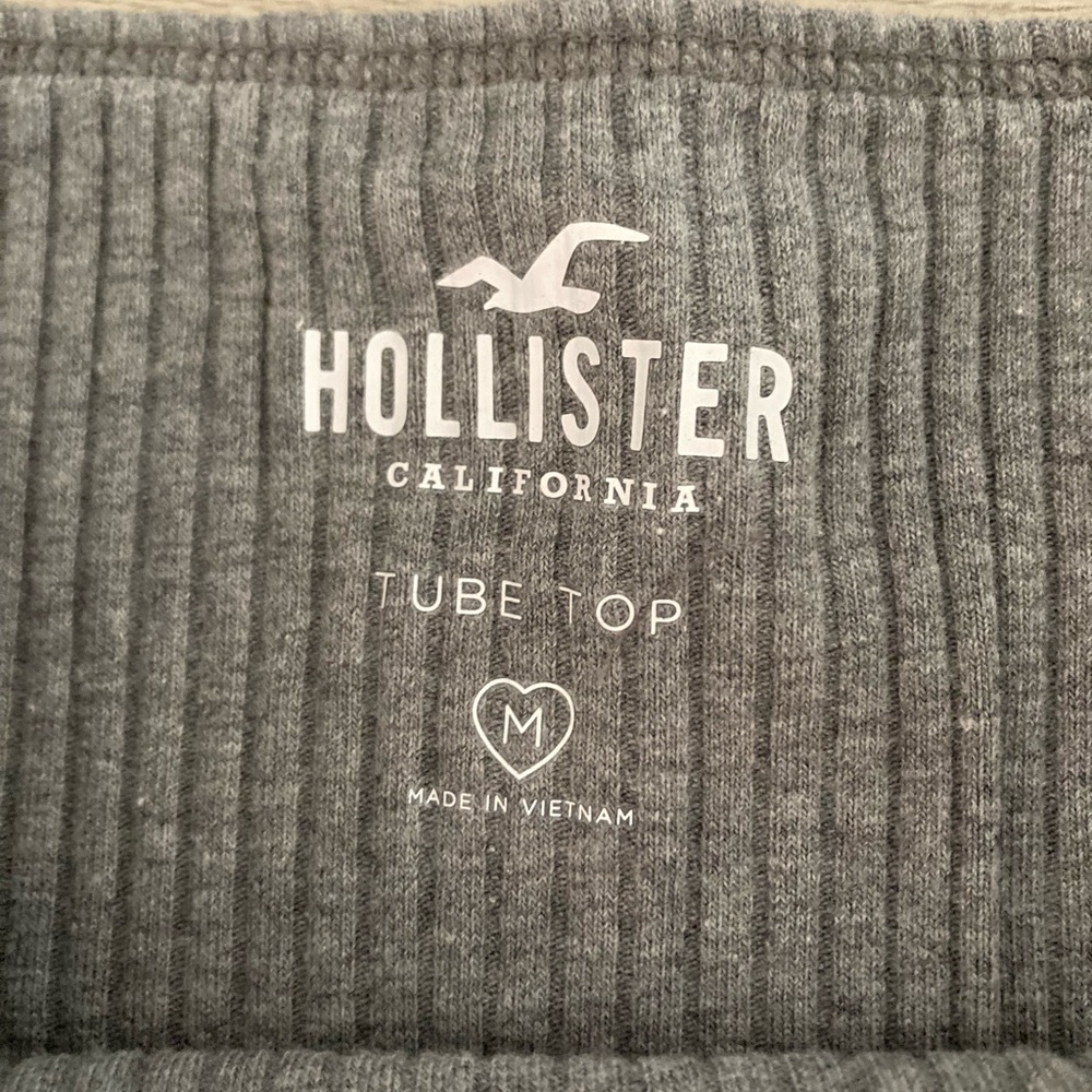 ❌SOLD Hollister Gray Ribbed Tube Top - Picture 5 of 5